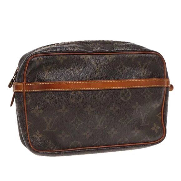 LOUIS VUITTON Monogram Compiegne 23 Clutch Bag M51847 LV Auth 91957 - Picture 1 of 14